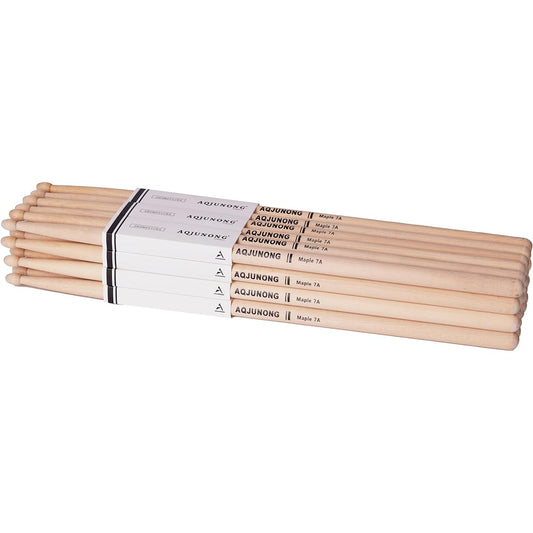 Drumsticks 12 Pairs Maple 7A Wooden Chip Drumsticks for Kids and Adults Musical Instruments Percussion Accessories Bulk Drumsticks