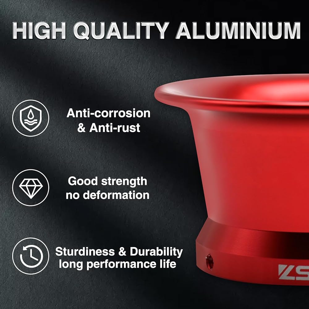 2Pcs Air Filter Wind Cup Universal Motorcycle High Performance Replacement 50mm Air Filter PWK PE Carburetor Pit Bike Honda Yamaha Suzuki Kawasaki KTM ATV SSR TTR Dirt Bike Mini Bike (Red 50mm)