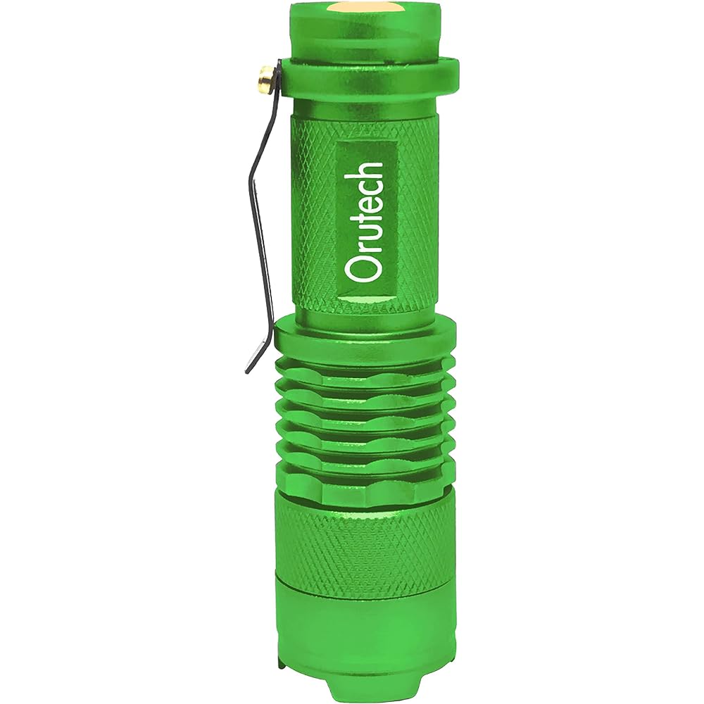 [Orutech] Ultra-compact LED handy light <Easy to carry mini-sized flashlight/Super bright CREE chip adopted/Waterproof/With zoom focus function> Set of 5 ca100100-5