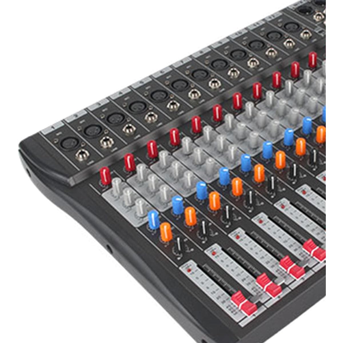 Harilla Kin 12 Channel Audio Mixer DJ Sound Controller US Adapter Support 6.35mm Sound Mixing Console Karaoke Interface Mixing Board Karaoke Music