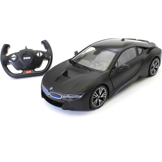 Kyosho Kyoso Weg TX018 1/14 Scale R/C BMW i8 Black (Manual Opening Door)