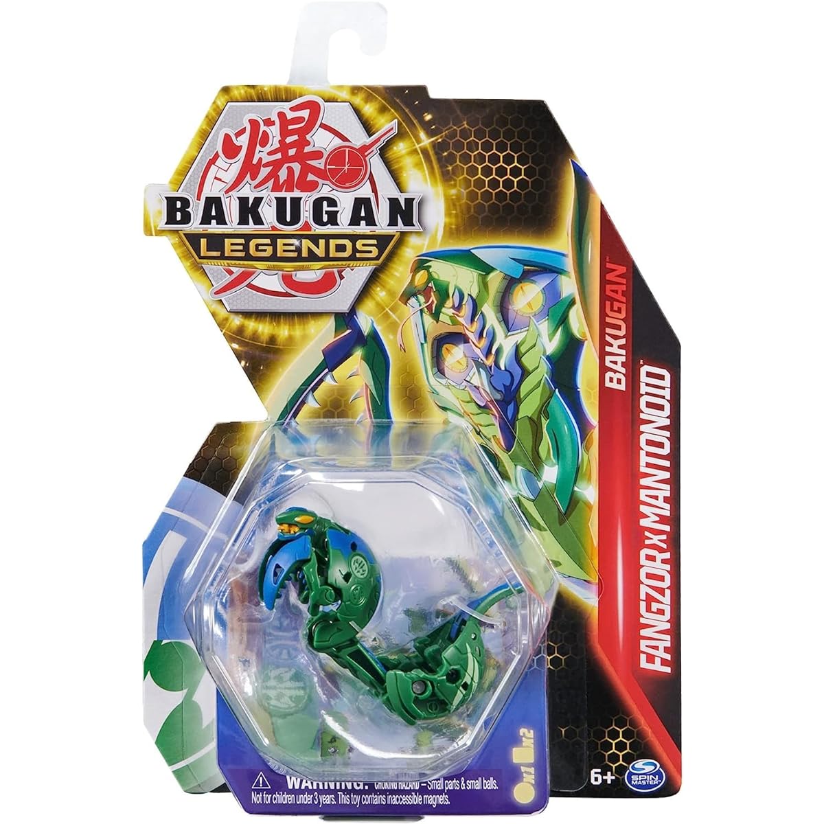 Bakugan Densetsu 2023 Fangzor x Mantonoid 2-Inch Core Collector Figure and Trading Card