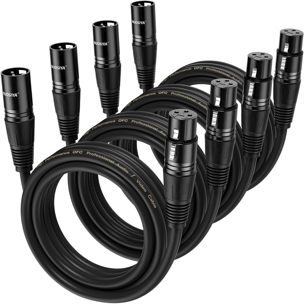 NUOSIYA XLR Microphone Cable 6ft XLR Microphone Cable 6ft