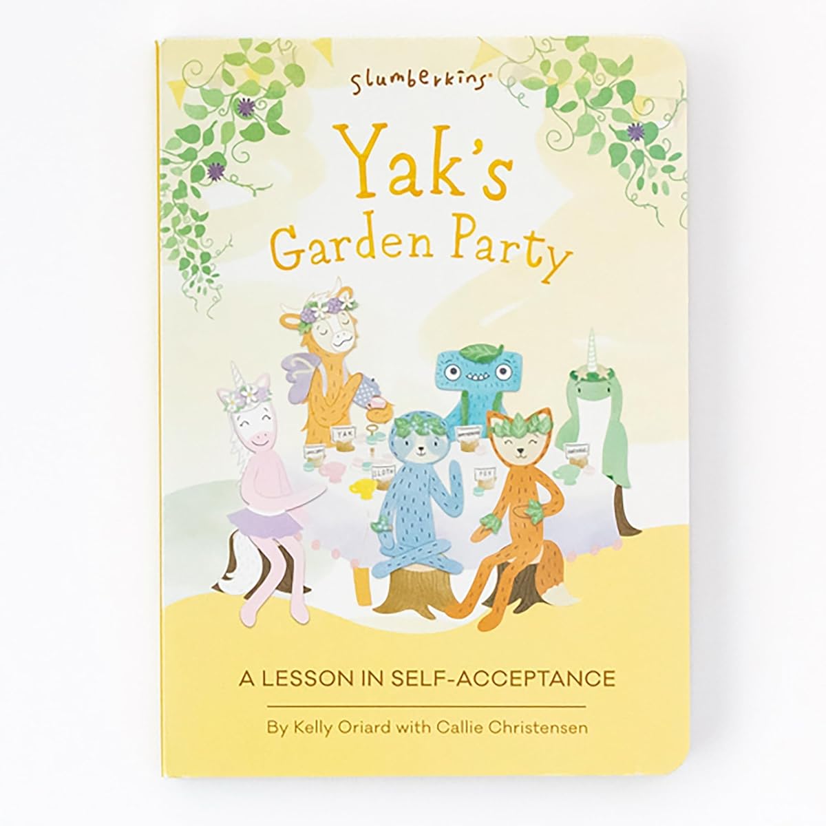 Slumberkins Yak Garden Party Set - Yak Garden Party Book + Violet Yakkin + Beetle Mini Plush - Easter Gift Set SEL Social Emotional Learning Toys for Boys & Girls