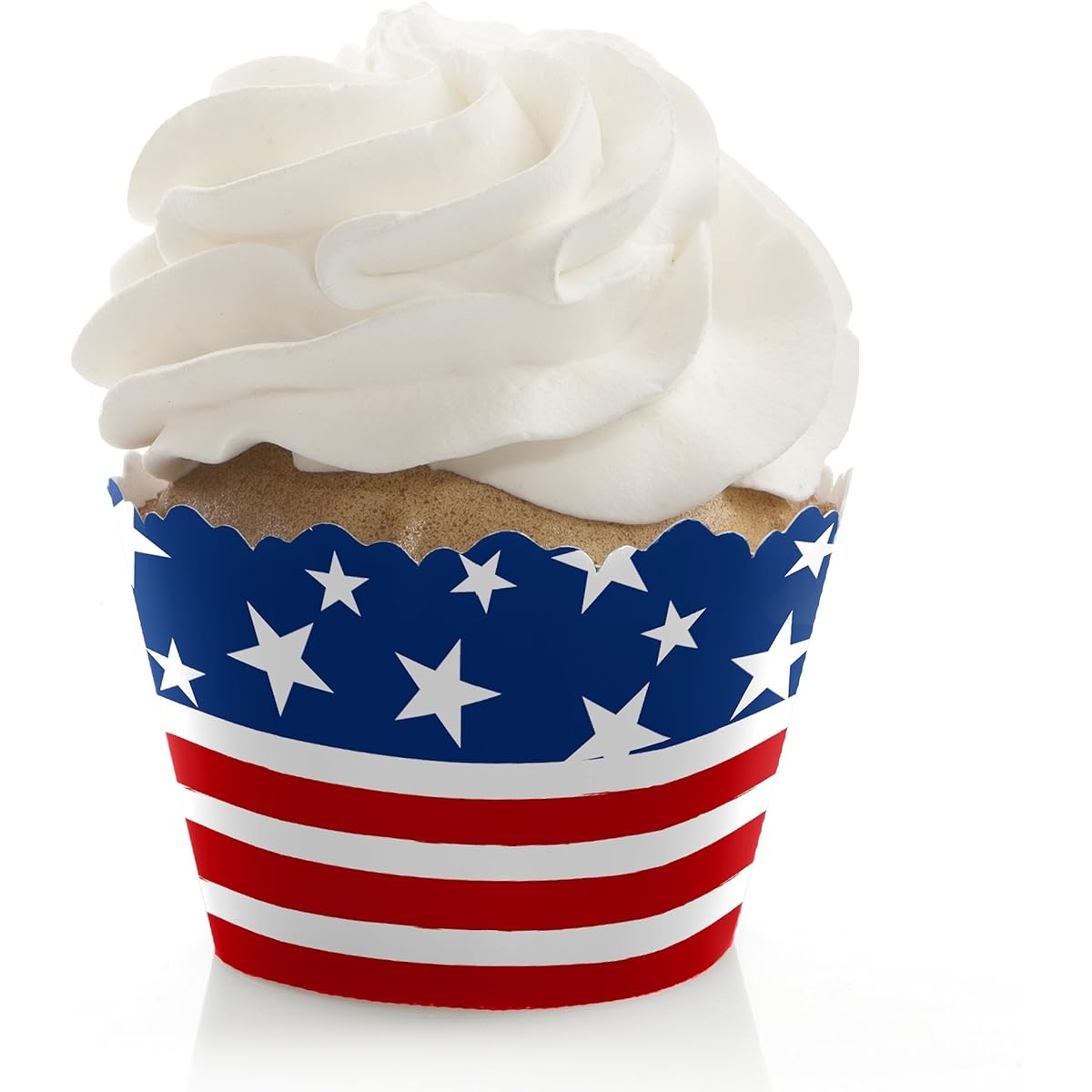 Star Spangled Banner - 2018 Election United States Patriotic Party Cupcake Decorations - Party Cupcake Wrappers - Set of 12