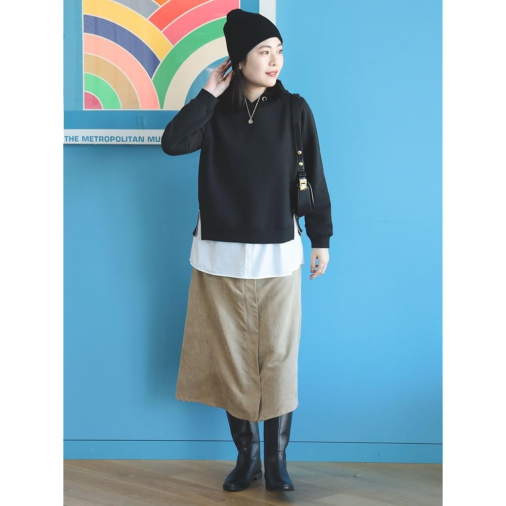 [Beams Heart] Women's Sweatshirt, Fleece Combination Hoodie