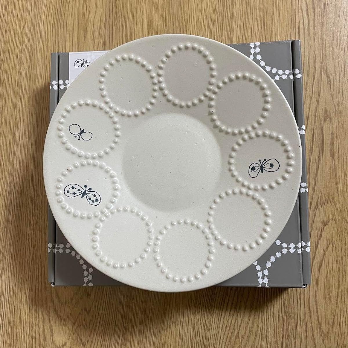 No-brand item Mina Perhonen tambourinebit plate white tambourine goods, m20210854318