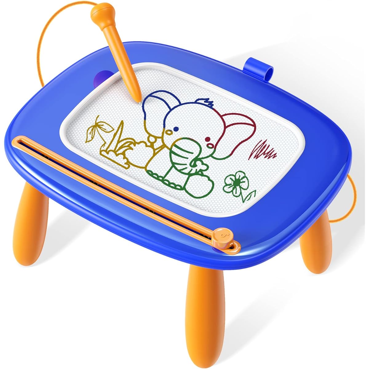 Seimome Magnetic Drawing Board Toddler 1-3 Boys Toys 1-2 Years Old Doodle Board Pad Toys for 1 2 3 Years Old Baby Kids Birthday Gift (Dark Blue)