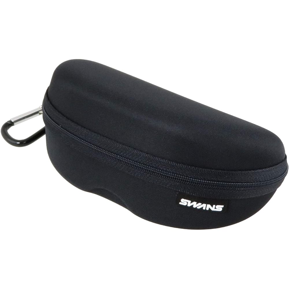 SWANS sunglasses case zipper type for sunglasses semi-hard type with carabiner