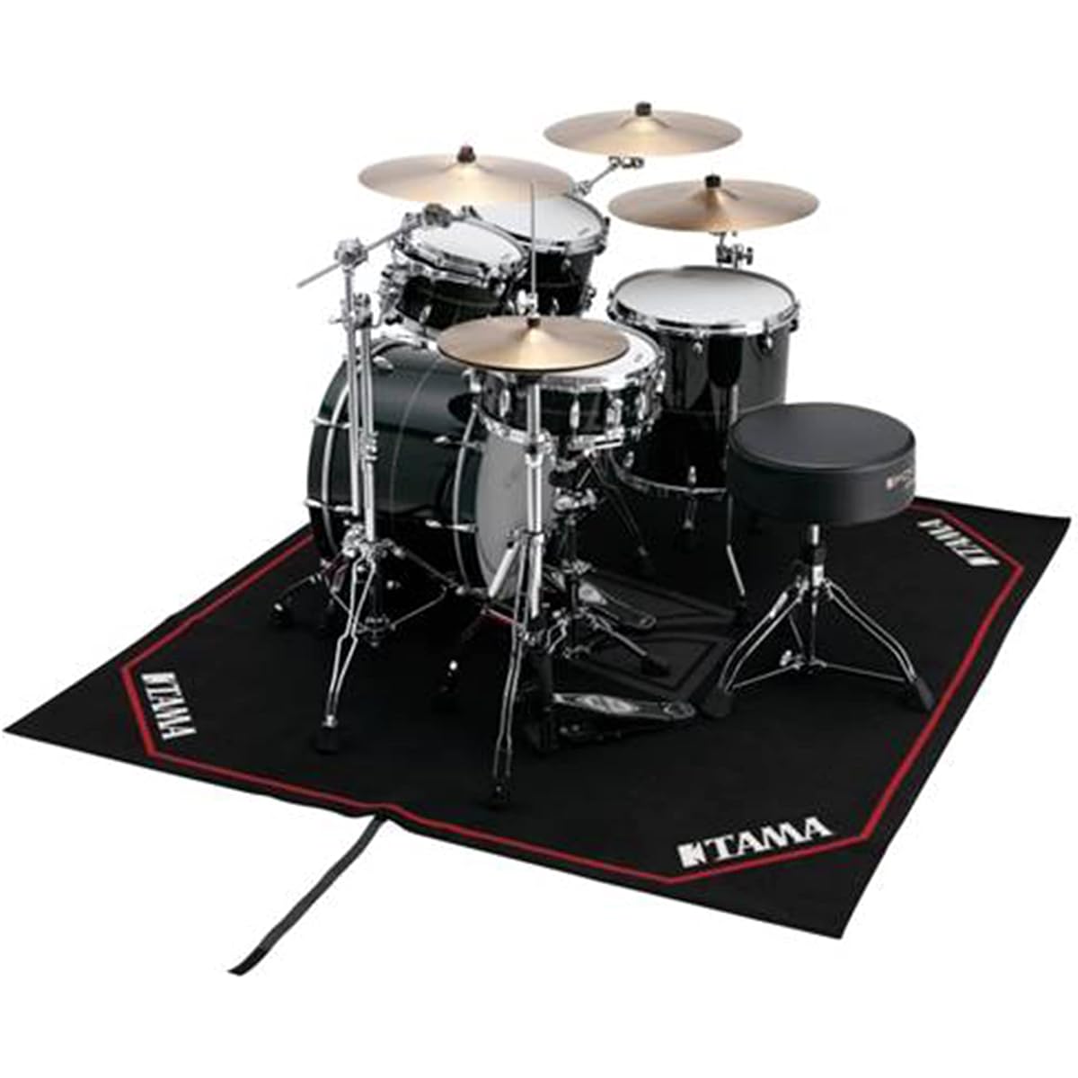 TAMA Drum Setting Carpet 2,000X1,800 Black with TAMA logo TDR-TL