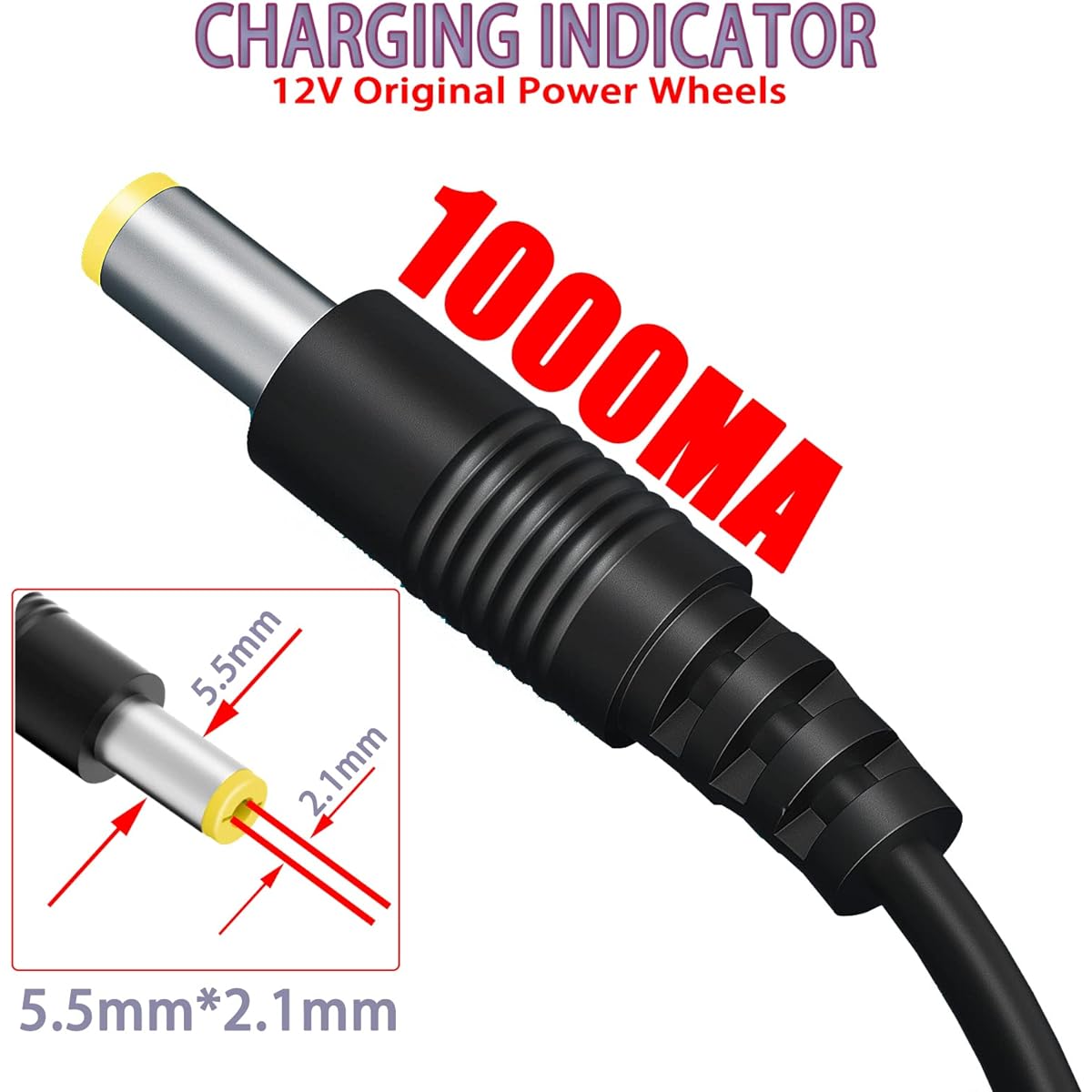 12V Charger Kids Car Toy 12 Volt Battery Charger Wrangler SUV Kid Trucks Dynacraft Toy Car Jeep ATV Quad Disney Electric Ride-On Charger 12V Battery Charger