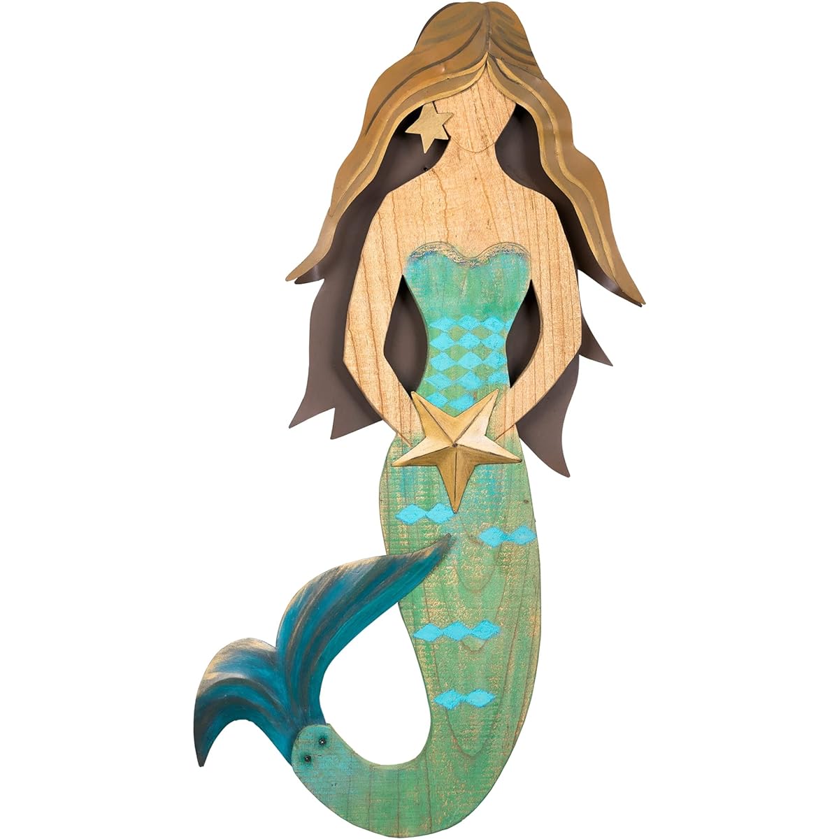 Mermaid - Beach Junk Creations - Made from all reclaimed and reclaimed materials