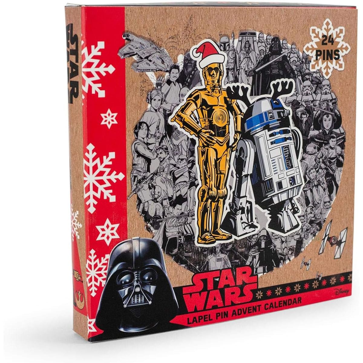 Star Wars Enamel Pin Advent Calendar | 24 Unique Pins | Toynk Exclusive