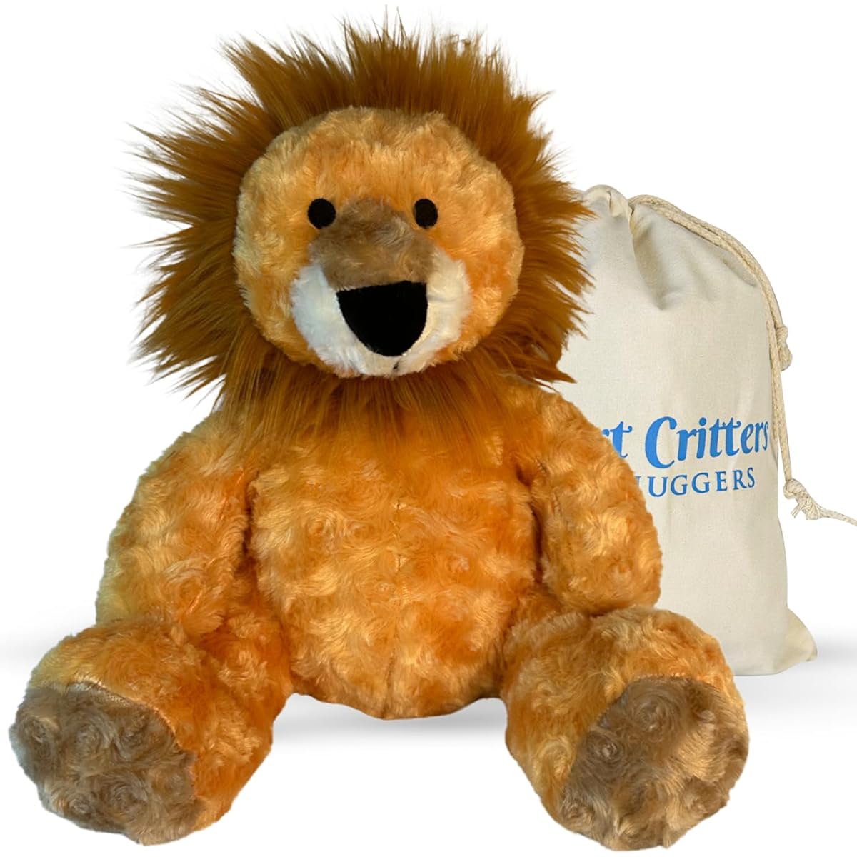 Comfort Critters 4 lb Weighted Plush Toy for All Ages - Big Feeling Weighted Stuffed Animal Promotes Hug and Calmness - Lion