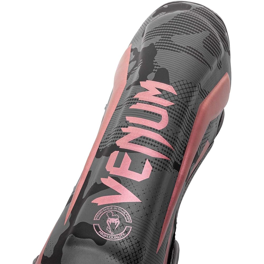 Venum Elite Shin Guard Black/Pink/Gold L