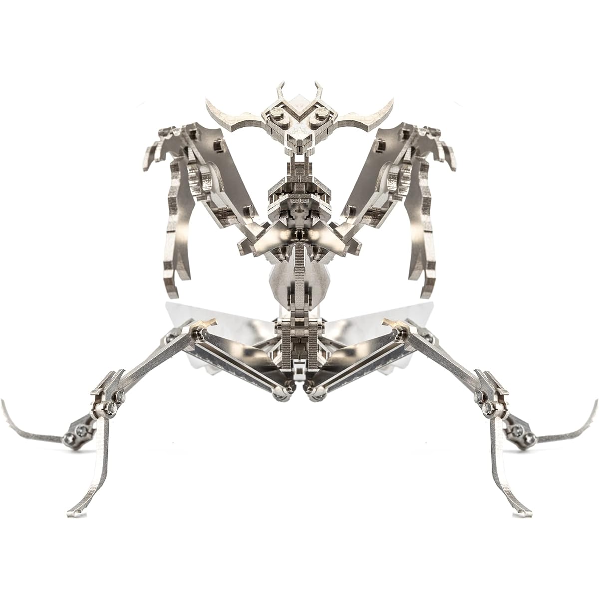 Madsteel Insect Praying Mantis Exhilarating 3D Metal Model Puzzle Kit for Adults - Exquisite Brain Building Miniature Toy Stainless Steel Assembly for Mindful Relaxation and Fun (Unfinished Model)