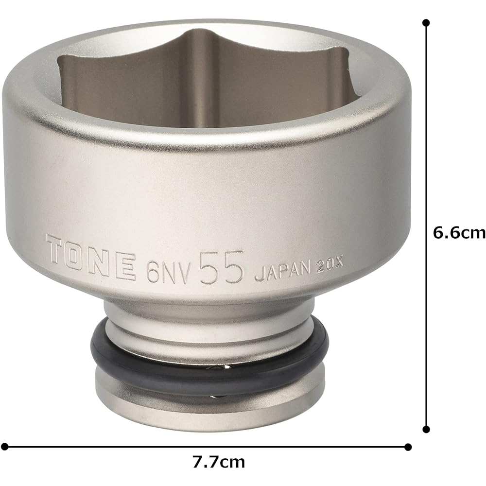 TONE Impact Socket HP6NV-55 Drive Angle 19.0mm (3/4") Width across Flats 55mm
