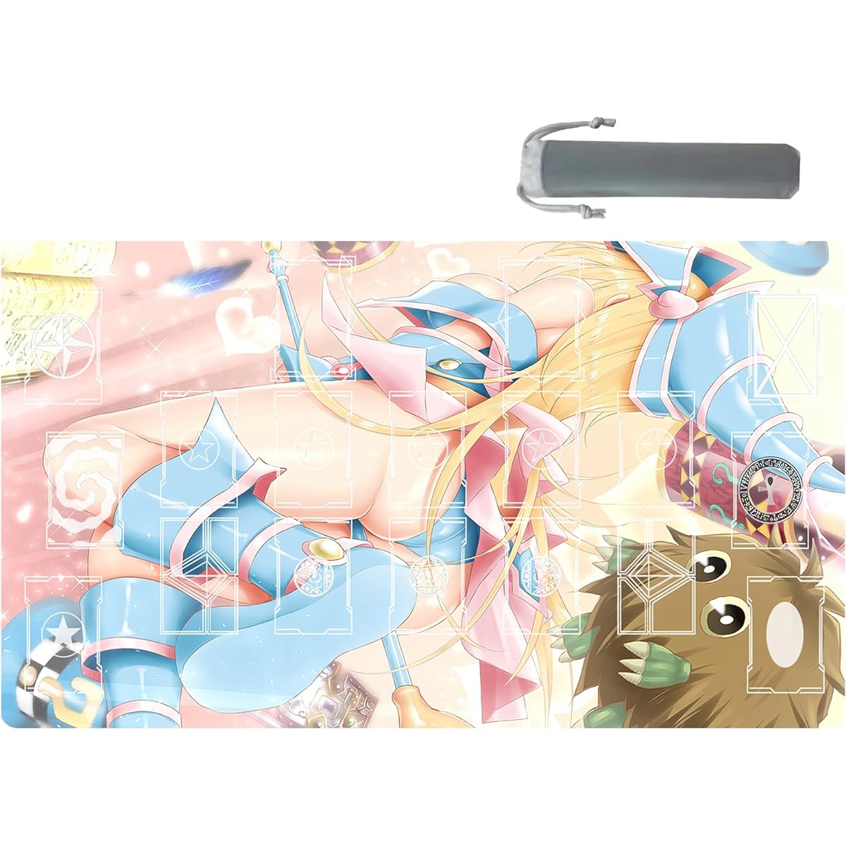 sabermaster ygo Tearlaments Playmat Duel Mat Game Competition Pad Mat Card Binder Deck 23.6x13.7inch (16)