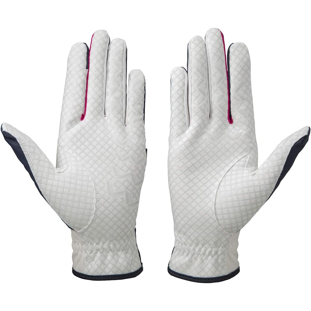 MIZUNO Golf Gloves Double Grip Women's Left Hand/Both Hands Flat Side/Artificial Leather + Silicone Printing Back Side/Synthetic Leather