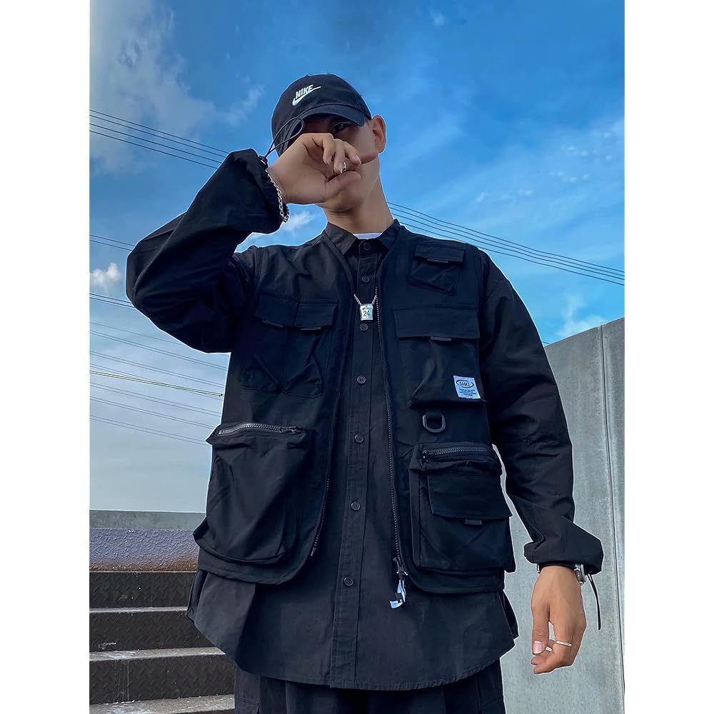 [TSUBAKI WORKS] Oversized All Season Fishing Vest Unisex Utility Vest