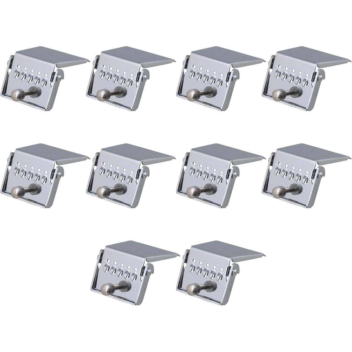 Emptty Banjo Tailpiece 10 Pieces 5 String Banjo Tailpiece Chrome Plated Replacement Accessories