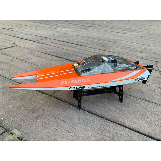 18.9inch Ft016 Remote Control Boat RC Submarine Racing High Speed Boat 30km+ Boy Adult Lake Pool Auto Water Cool Max Feilun FT012 RC Boat