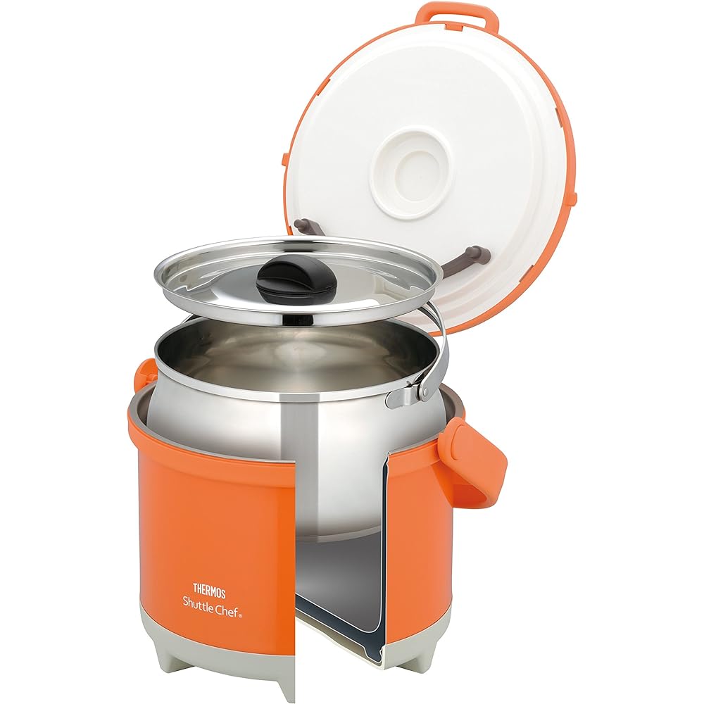 Thermos Vacuum Insulation Cooker Shuttle Chef 3.0L Handle Type Carrot RPE-3000 CA