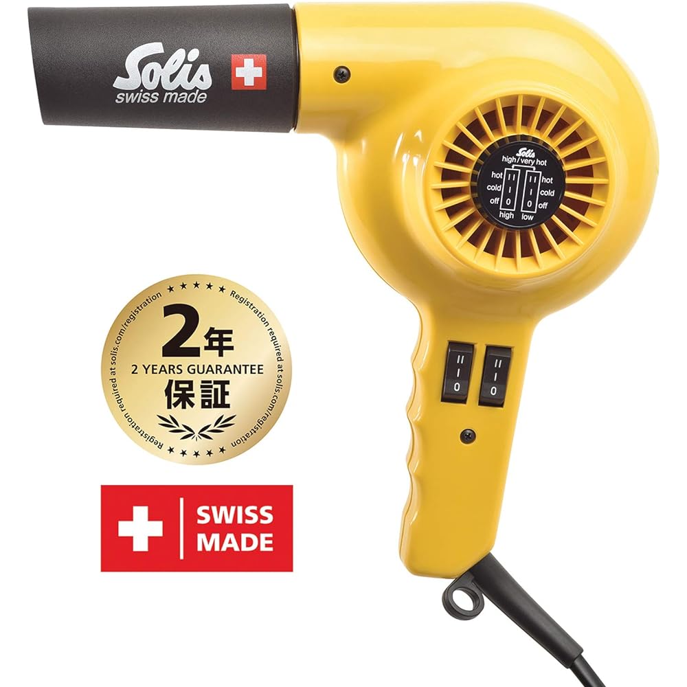 Solis 315 ION Professional Hair Dryer Yellow SD315IONYE