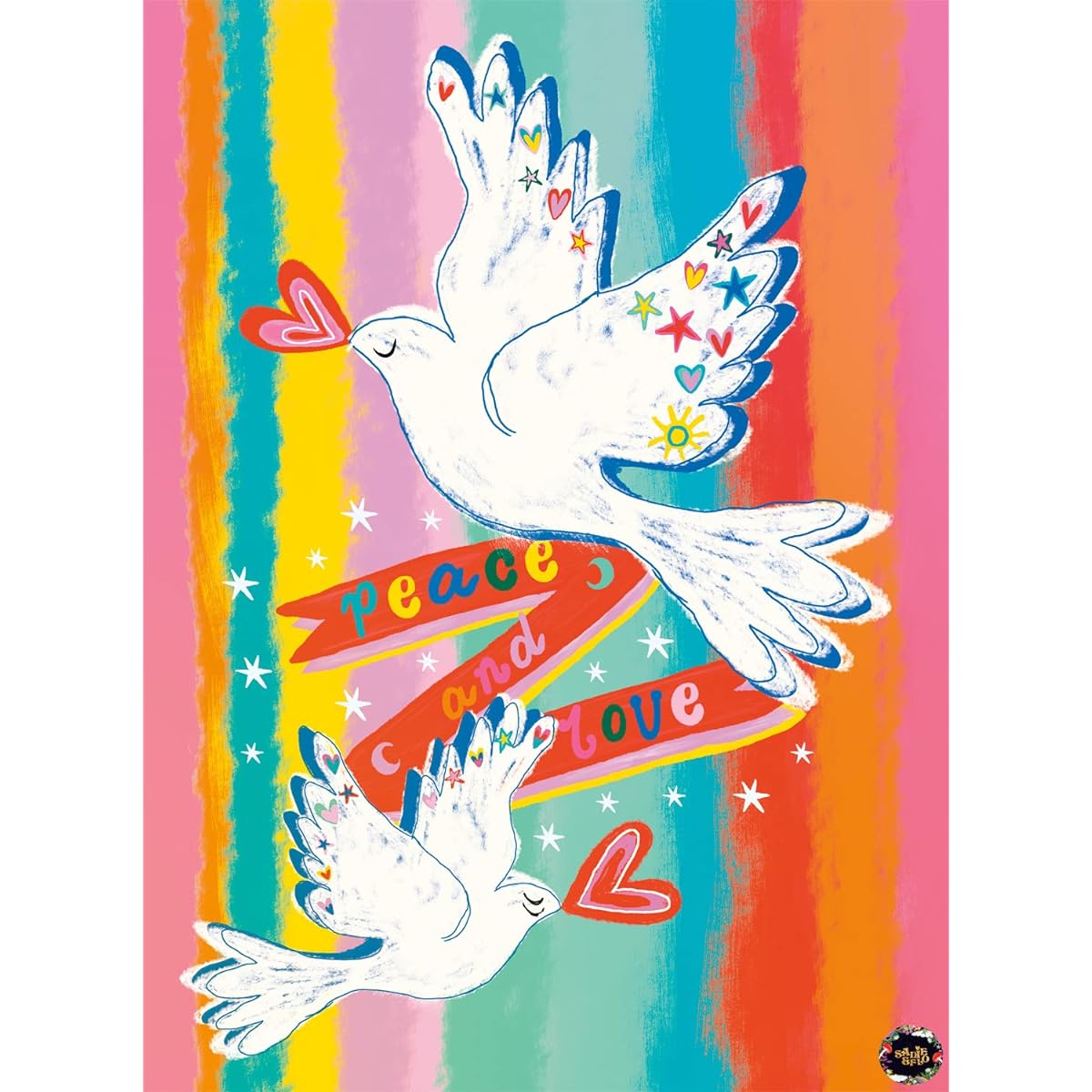 Buffalo Games Jigsaw Puzzle Peace and Love 1000 Pieces