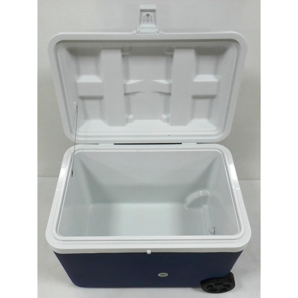 CAPTAIN STAG [With Tires and Handle] Cooler Box Regard Wheel Cooler Blue