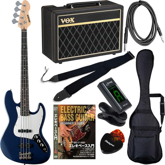 SELDER Bass Jazz Bass Type JB-30/DBL VOX Amplifier Included Beginner Super Limited Set