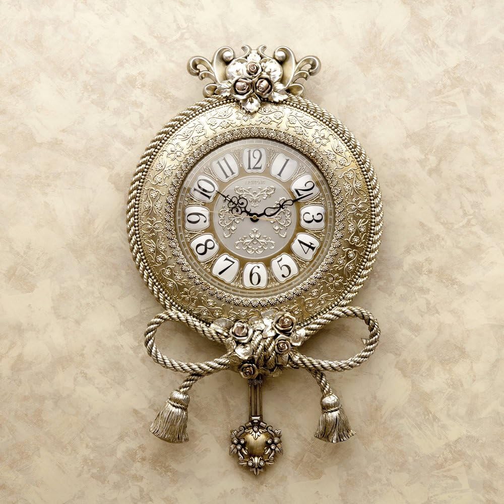 Akizuki Boeki Wall Clock Victorian Palace Pendulum Clock Mariage Pendulum Clock:ak-ls-wb8189ky-gd W.41 x D.11 x H.68.5cm