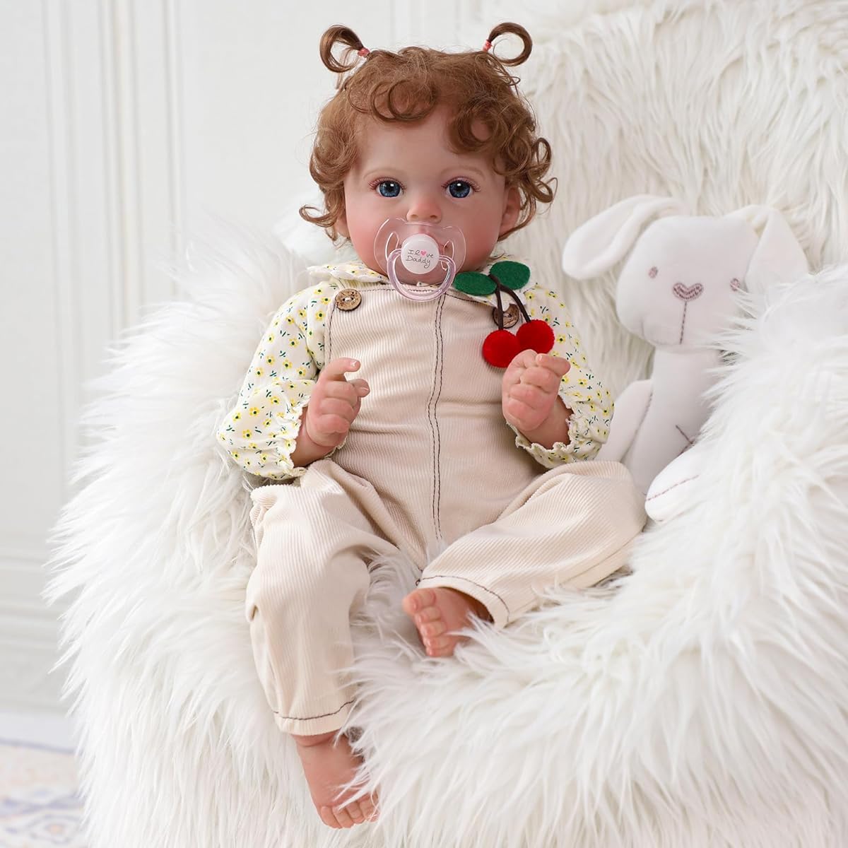 SCOM Lifelike Reborn Doll - Anna 20" Realistic Baby Doll Newborn Girl Cloth Body with Vinyl Limbs Gift or Toy Collection for Ages 3+