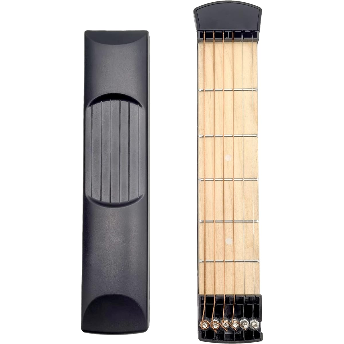 Pocket Guitar Practice Neck 6 Frets Portable Guitar Chord Trainer Practice Tool for Beginners and Starters Black Mini Guitar Trainer Tool Mini Pocket Guitar Trainer Guitar Beginner Trainer Trainer
