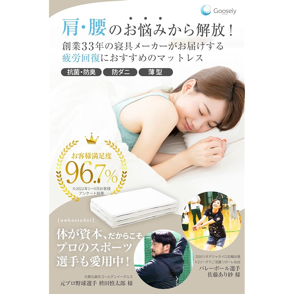 Goosely Mattress Trifold Mattress Bed High Resilience (Single)