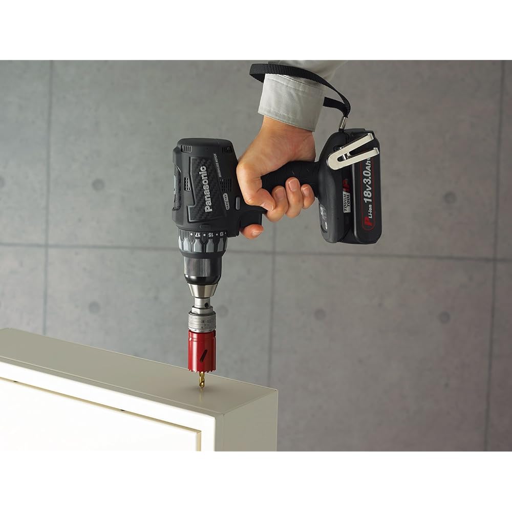 Panasonic Rechargeable Drill Driver EZ74A2 Dual (14.4V/18V Compatible) Rotation Speed Setting Function Siding φ80mm (at 18V) IP56 Main Unit Only (Battery Pack, Charger, Case Sold Separately) Black EZ74A2X-B