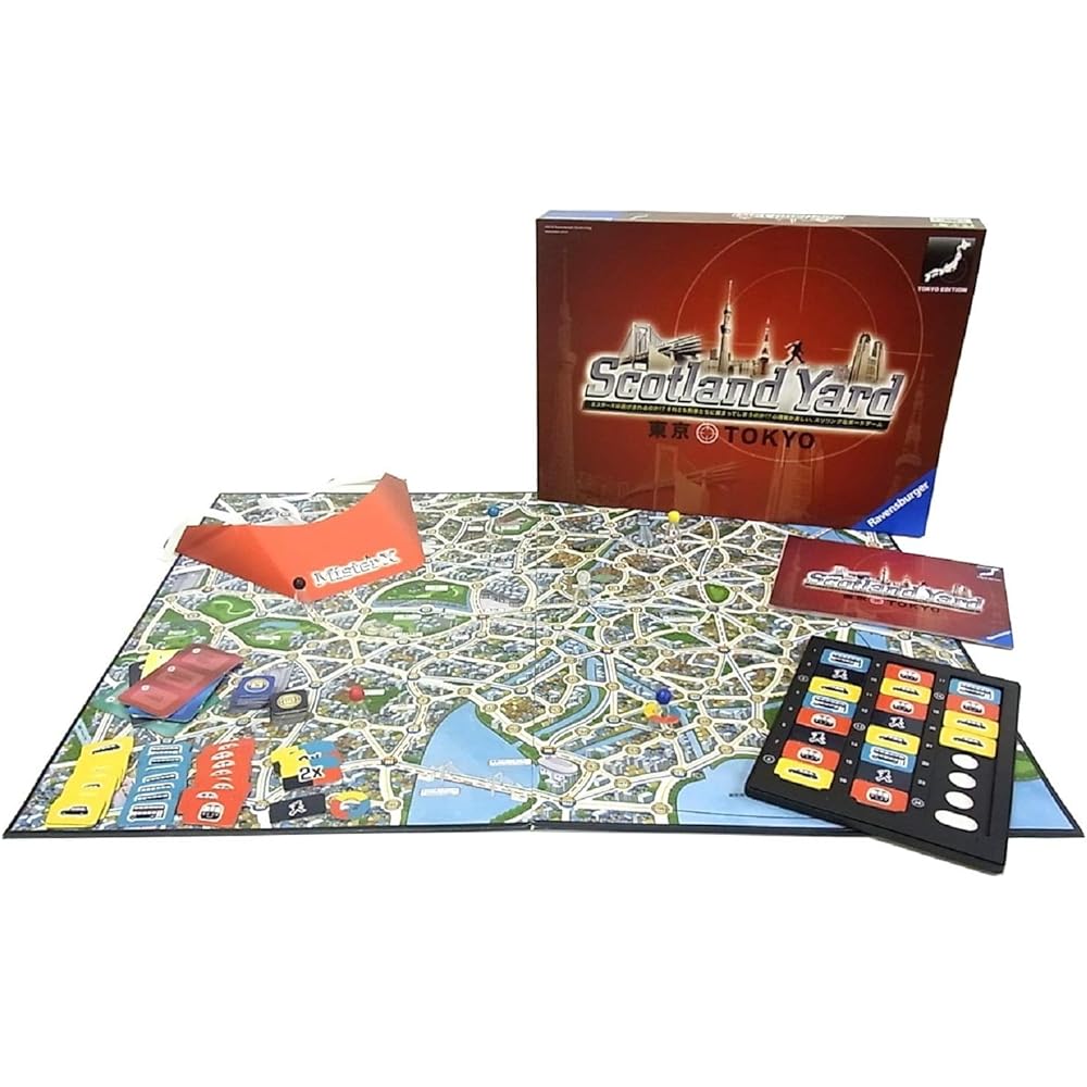 [Kawada Game Set] Scotland Yard Tokyo 266357 Board Game + Otrio Renewal Version MA-006