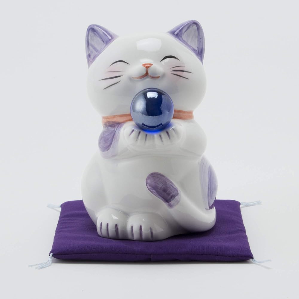 Sun Art Good Luck Goods "Improve Marriage, Love, Family Luck" Happy Cat Cat Figurine Object Large Pink SAN280