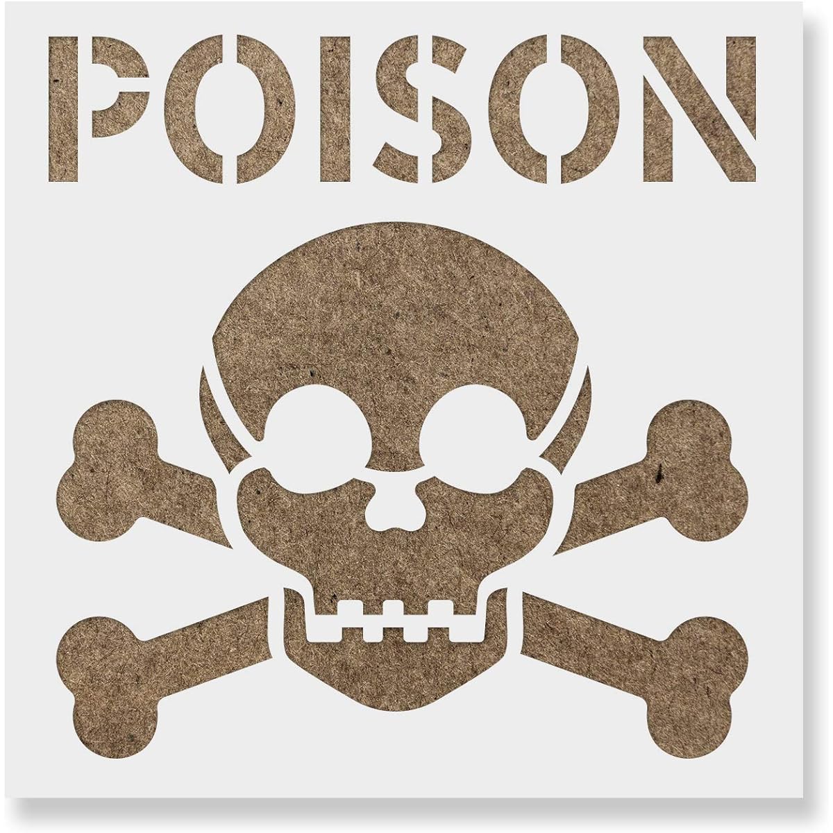 Poison Symbol Stencil - Reusable Stencil for Painting - DIY Poison Symbol Home Decoration