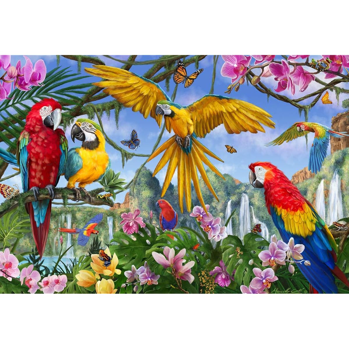 VCO Jigsaw Puzzle Tropical Birds (100 Pieces)