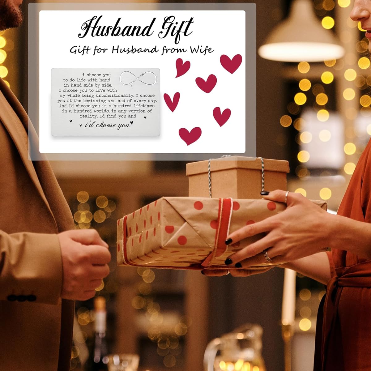 Wallet Card Love Note I Love You Note Card Anniversary Wallet Card Husband Gift Boyfriend Husband Gift Valentine's Day Birthday Christmas Gift Romantic Gift for Him or Her RC05