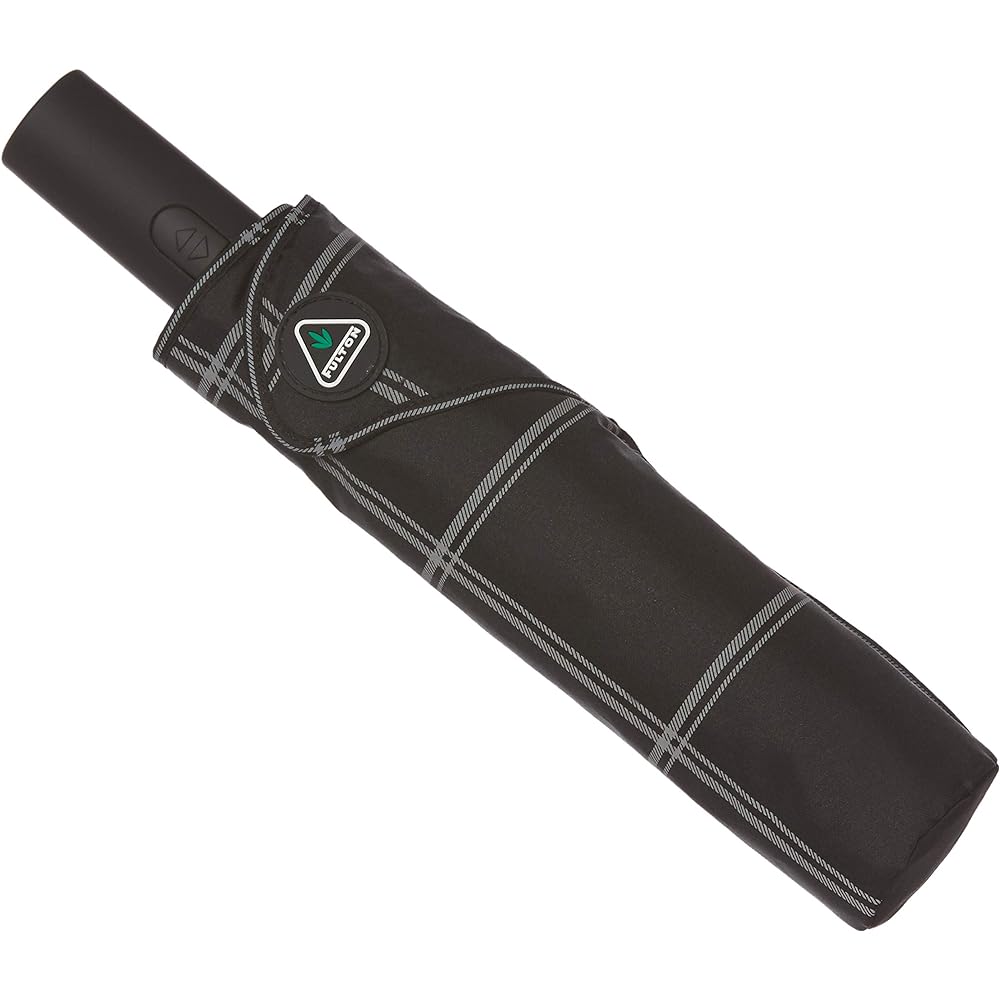 [Moonbat] Fulton [Automatic Open/Close Folding Umbrella] FULTON Men's Automatic Open/Close Folding Umbrella Check Black Men's Japan F (FREE Size)