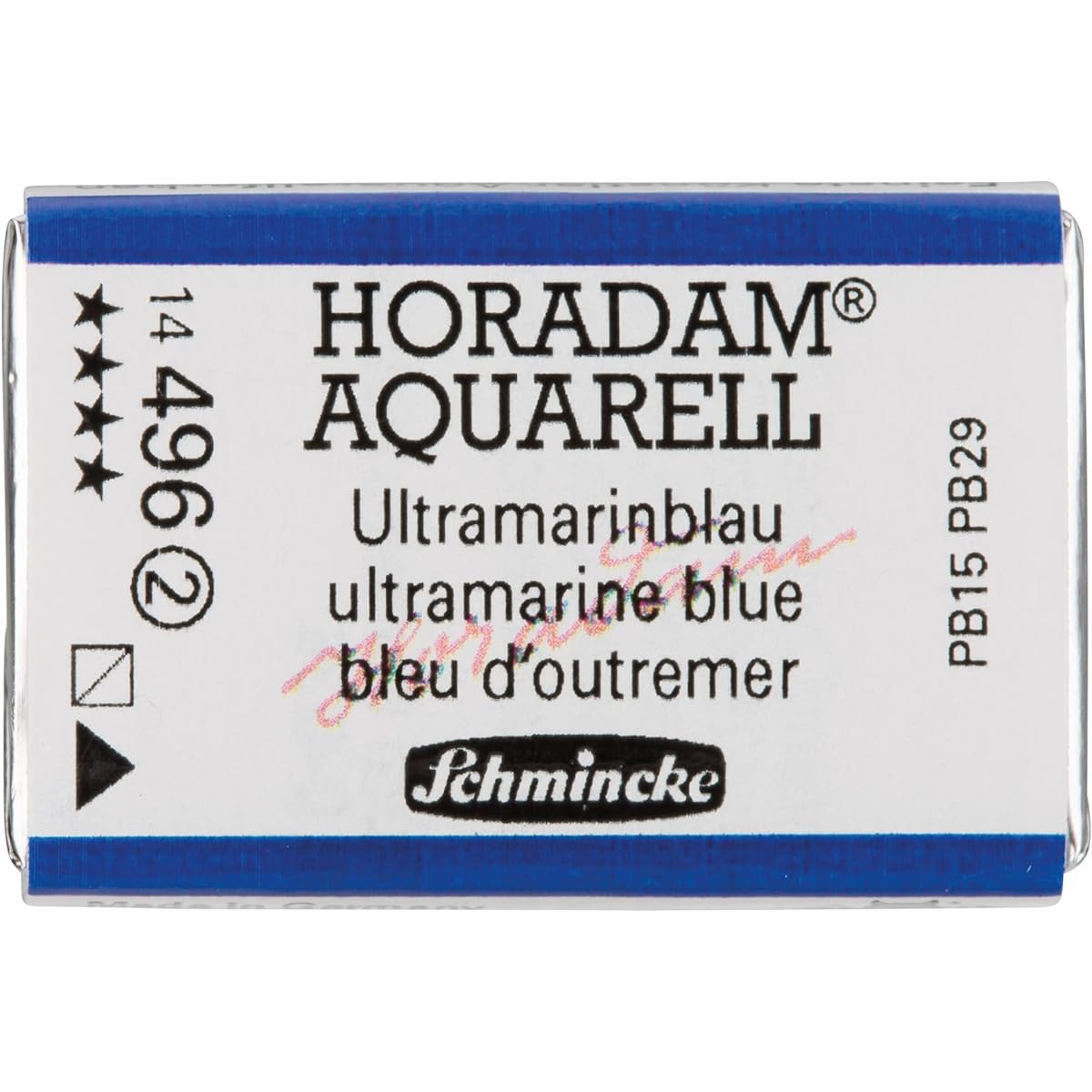 Schmincke Horadam Transparent Watercolor Paint, Full Pan, Ultramarine Blue