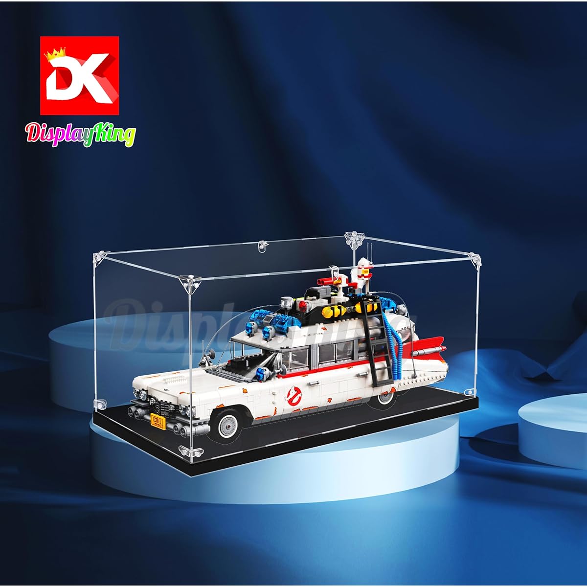 Acrylic Display Case with Screws for Lego Ghostbusters ECTO-1 10274 (LEGO Set Not Included) (No Background) (US Stock)