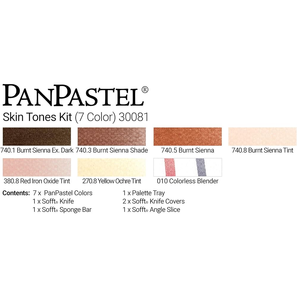 PanPastel 30081 Skin tone 7 color set 318441