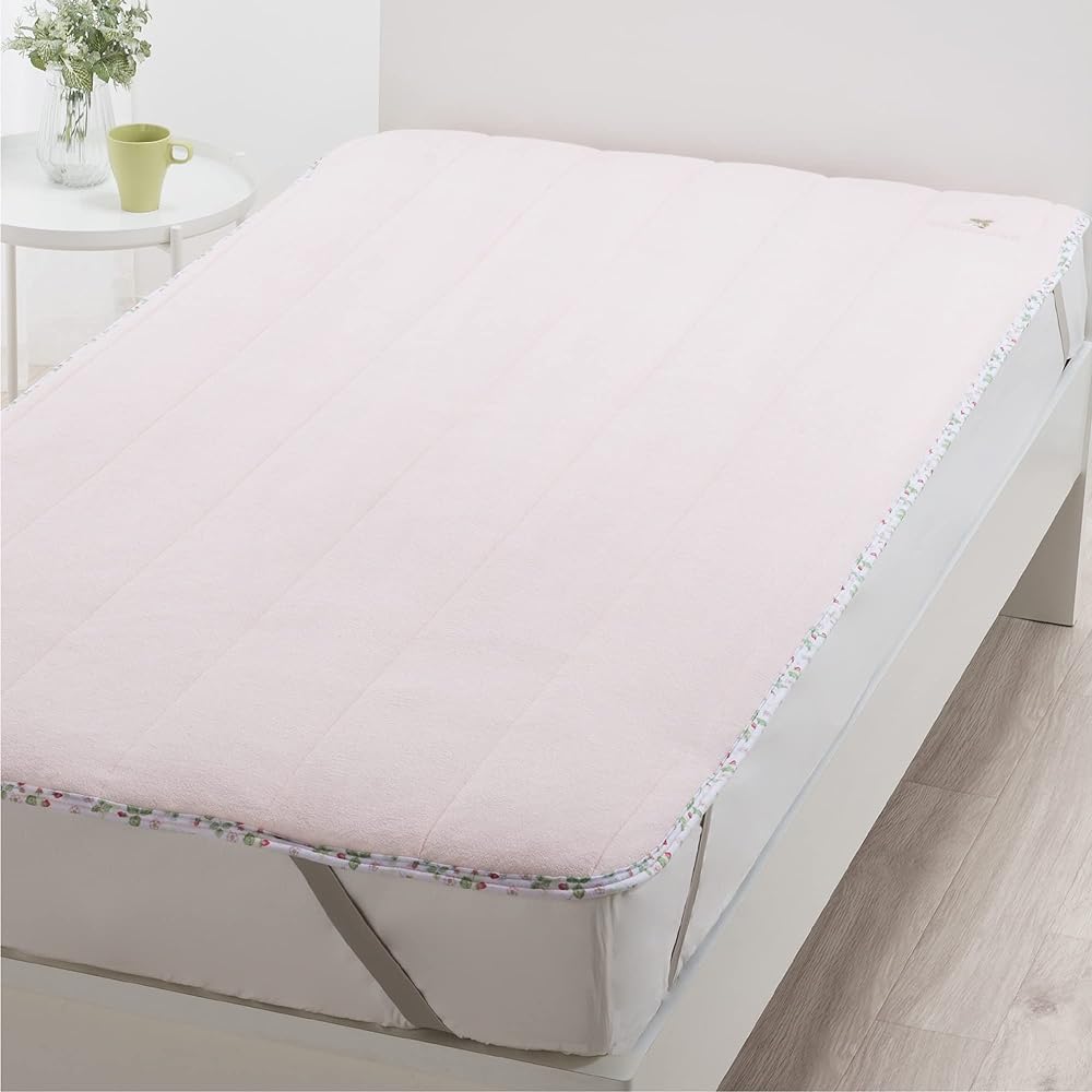 nishikawa [Nishikawa] Bed Pad Single Washable Sinker Pile High Performance Rubber Wild Strawberry Wedgwood Pink CM03500003