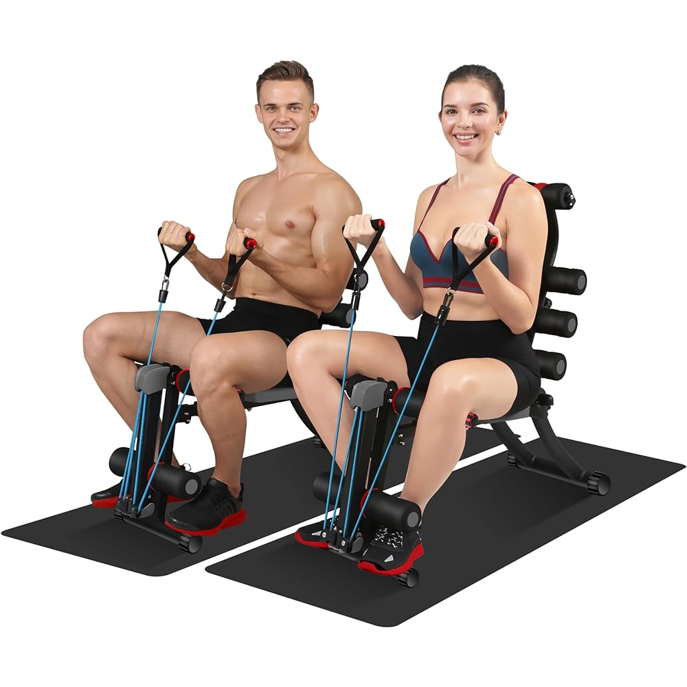 MBB 22 in 1 Wonder Master Core & Abdominal Workout Chair Foldable Adjustable Rowing Machine 22 Types of Exercises Fitness Equipment for Home Gym Sports
