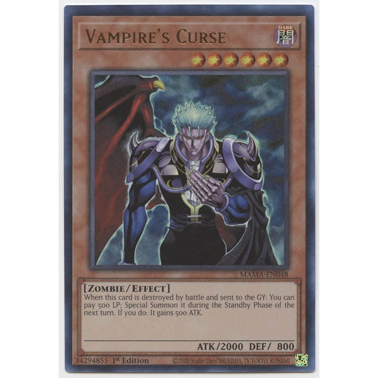 Vampire's Curse - MAMA-EN048 - Ultra Rare - 1st Edition