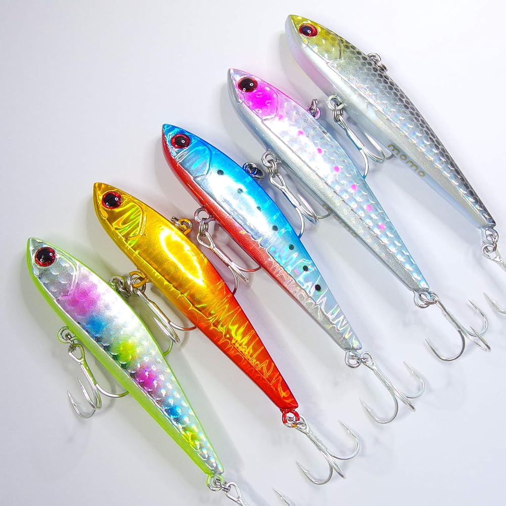 [Momo Lure] Momo Lure Seabass Lure Slide Vibe 75S 15g ST-46#8 Equipment Mini Slight Type Vibration