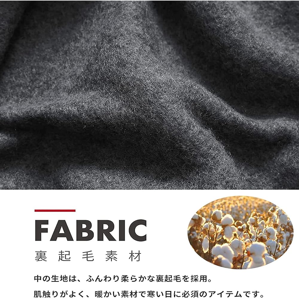 [KISETSUKI] Men's Parka, Long Sleeve, Hooded, Brushed Lining, Loose, Autumn Clothes, Winter Clothes, Pullover Sweatshirt, Streetwear, Women's Hoodie, Large Size